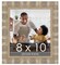8x10 Wide Bamboo Picture Frame with UV-Resistant Acrylic & Acid Free Backing, Available in 4 Finishes - Brown, Black, Silver, and Natural